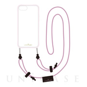 【iPhoneSE(第3/2世代)/8/7/6s/6 ケース】LITTLE CLOSET Strap iPhone case (GLASS PINK)