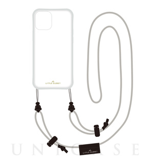 【iPhone12 mini ケース】LITTLE CLOSET Strap iPhone case (MATTE GRAY)