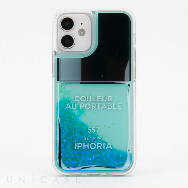 【iPhone12 mini ケース】Liquid Case (Nailpolish Coleur Au Portable Turquoise)