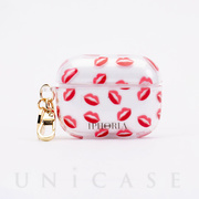 【AirPods Pro(第1世代) ケース】Key Chain Airpods Pro Case (Lips Print)