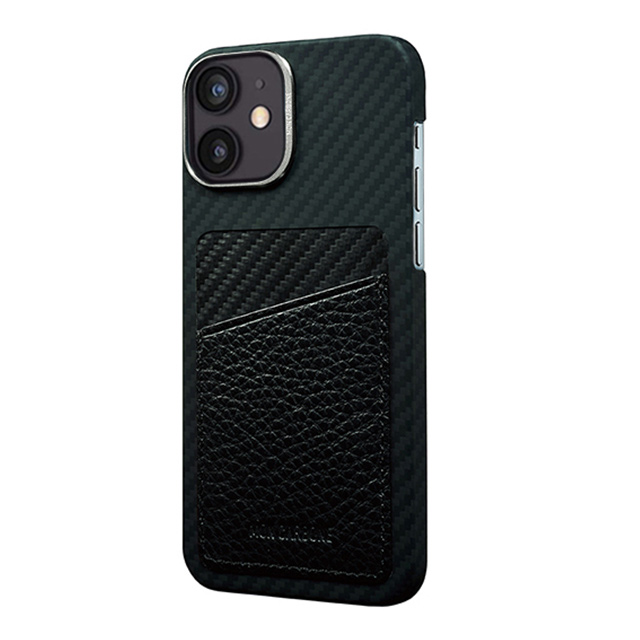 【iPhone12/12 Pro ケース】HOVERSKIN (Black Nappa Leather)goods_nameサブ画像
