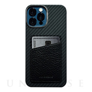【iPhone12 Pro Max ケース】HOVERSKIN (Black Nappa Leather)