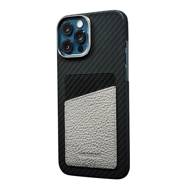 【iPhone12 Pro Max ケース】HOVERSKIN (White Nappa Leather)サブ画像