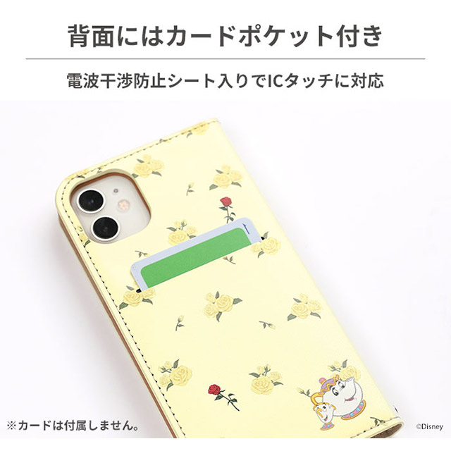 【iPhone12 mini ケース】ディズニーキャラクター/フリップ窓付きダイアリーケース (アリス/ガールズフラワー)サブ画像