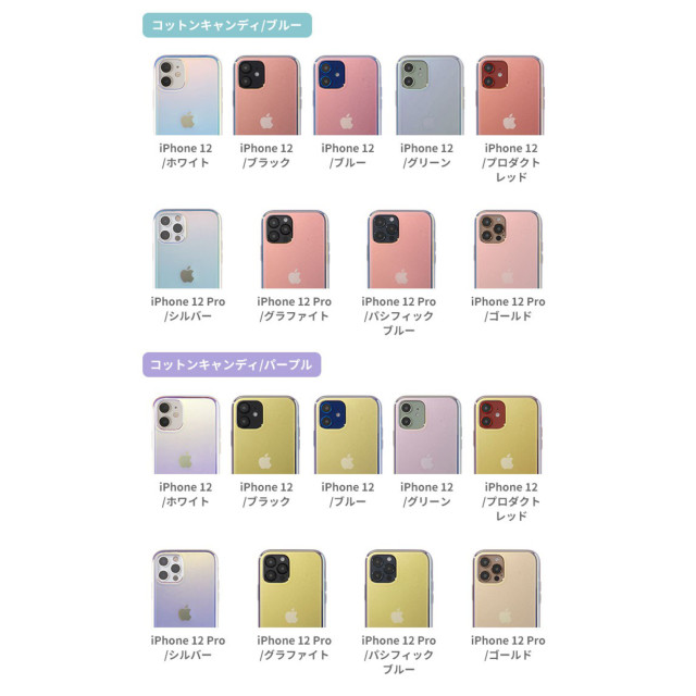 【iPhone12 mini ケース】iFace Glastonケース (コットンキャンディ/ブルー)サブ画像