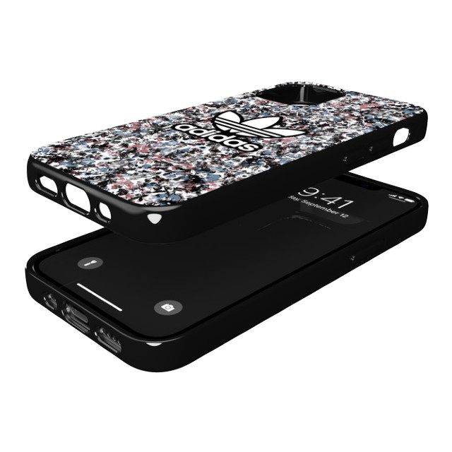 【iPhone12 mini ケース】Snap Case Belista Flower (Black/Hazy roses/hazy blues)サブ画像