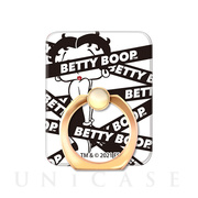スマホリング Betty Boop SQUARE (Logo Black)