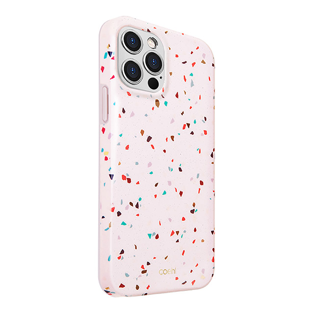 【iPhone12 Pro Max ケース】COEHL TERRAZZO IML技術を採用 耐衝撃ハイブリット素材採用 内側にマイクロファイバー 衝撃にも傷に強い ハードケース (ピンク)サブ画像