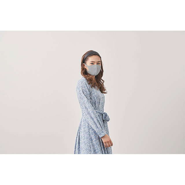 デザイナーズパックマスクANYe [持続冷感(涼感)･W抗菌･防臭･360度ストレッチ性能･日本製] [2021年春夏モデル] レディース (グレー)サブ画像