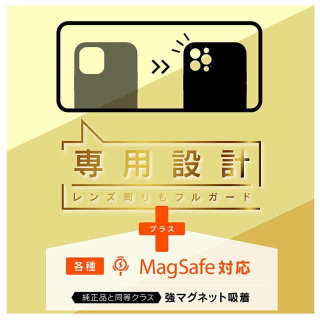 【iPhone12 Pro ケース】[Full Cushion Plus] MagSafe対応 超精密設計 シリコンケース (ベージュ)サブ画像
