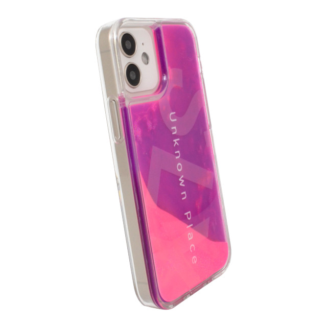 【iPhone12 mini ケース】SLY ラメ入りネオンサンドケース (ピンク×紫)サブ画像