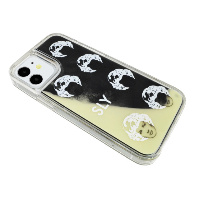 【iPhone12 mini ケース】SLY ネオンサンドケース face (白×黒)サブ画像