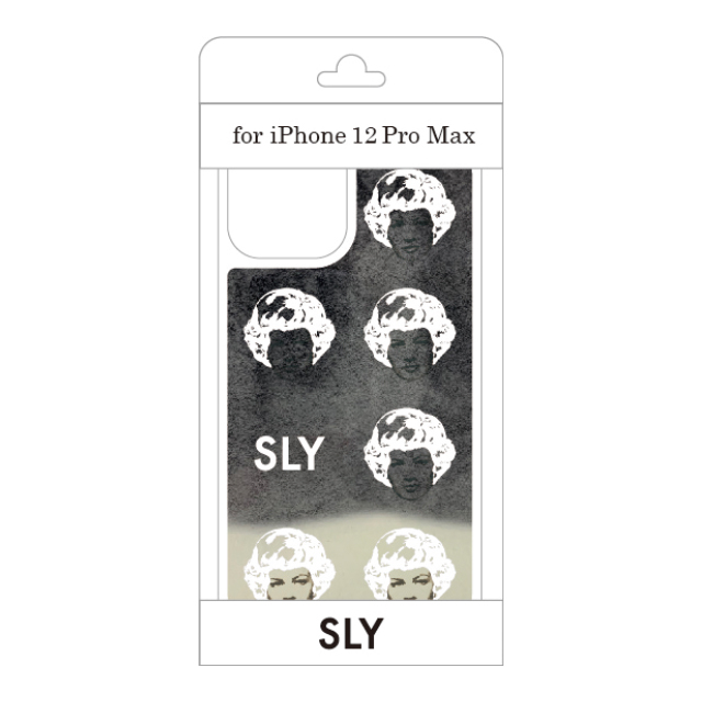【iPhone12 Pro Max ケース】SLY ネオンサンドケース face (白×黒)サブ画像