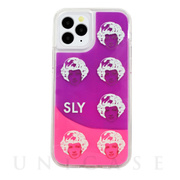 【iPhone12/12 Pro ケース】SLY ネオンサンドケース face (ピンク×紫)