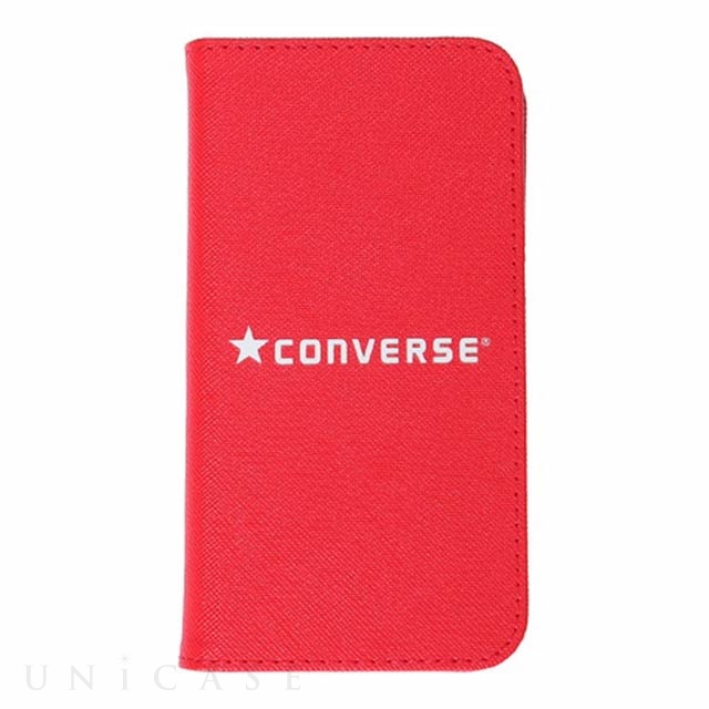 【iPhone12 mini ケース】Logo PU Leather Book Type Case (RED)