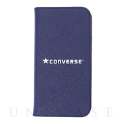 【iPhone12/12 Pro ケース】Logo PU Leather Book Type Case (BLUE)