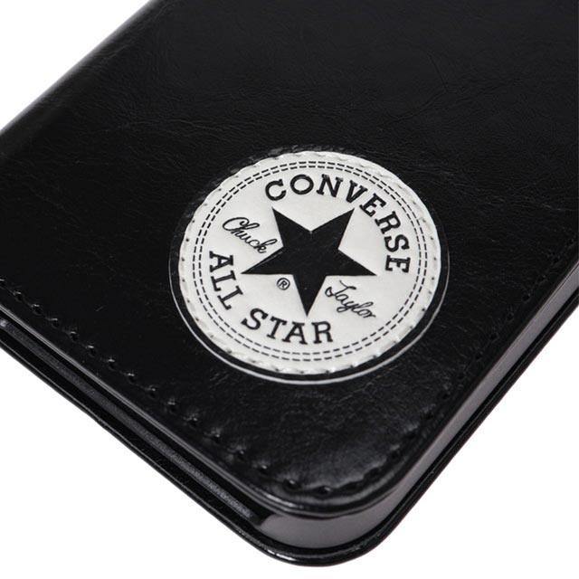 【iPhone12 mini ケース】Uncle Patch  PU Leather Book Type Case (BLACK)サブ画像