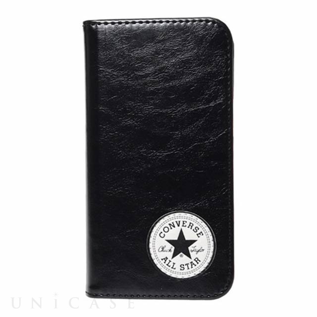 【iPhone12 mini ケース】Uncle Patch  PU Leather Book Type Case (BLACK)