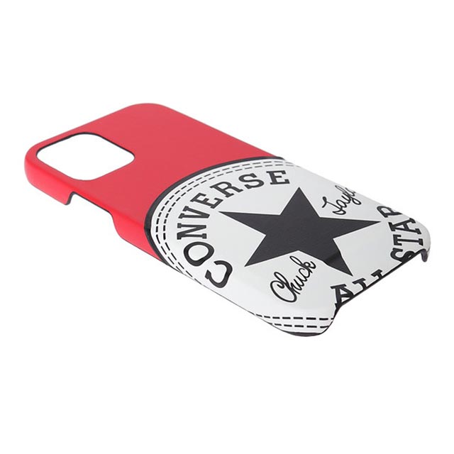 【iPhone12/12 Pro ケース】Big Circle Logo PU Leather Back Case カードポケット付き (RED)サブ画像