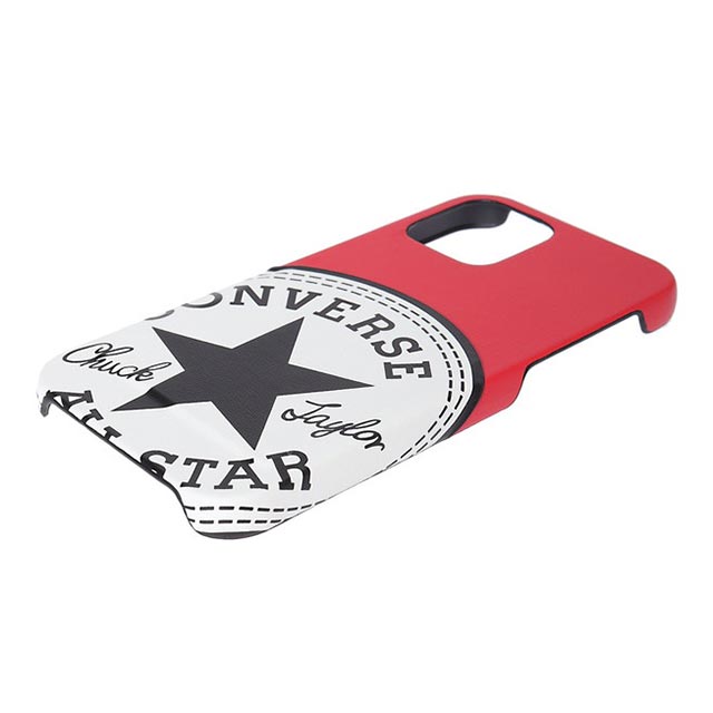 【iPhone12/12 Pro ケース】Big Circle Logo PU Leather Back Case カードポケット付き (RED)サブ画像