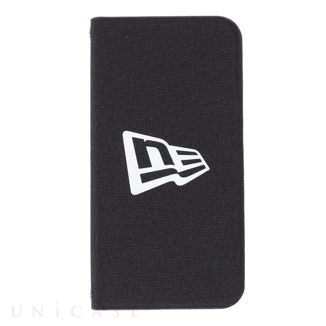 【iPhone12 mini ケース】Flag Logo Book Type Case (BLACK)