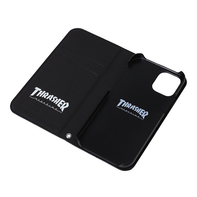 【iPhone12 mini ケース】HOME TOWN Logo PU Leather Book Type Case (BLK/BLK)サブ画像