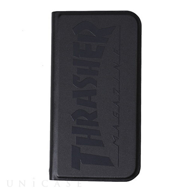 【iPhone12 mini ケース】HOME TOWN Logo PU Leather Book Type Case (BLK/BLK)