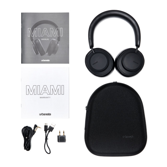 【ワイヤレスイヤホン】MIAMI Noise Cancelling Bluetooth HeedPhone (Midnight Black - Black)goods_nameサブ画像