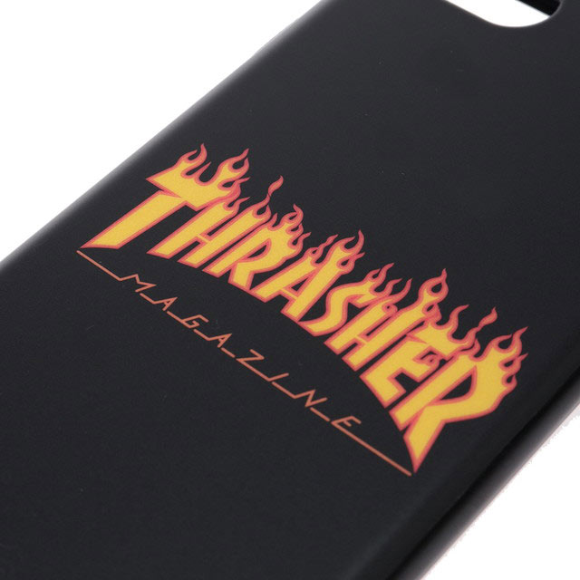 【iPhoneSE(第3/2世代)/8/7 ケース】FLAME MAGZINE Logo Hybrid IML Back Case (BLK/FLAME)goods_nameサブ画像
