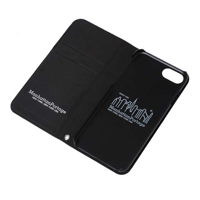 【iPhoneSE(第3/2世代)/8/7 ケース】PU Leather Book Type Case (BLACK)goods_nameサブ画像