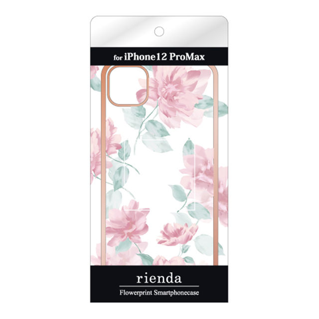 Iphone12 Pro Max ケース Rienda メッキクリアケース Lace Flower ピンク Rienda Iphoneケースは Unicase