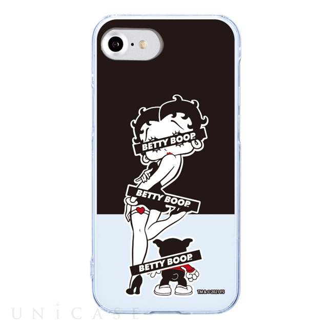 【iPhoneSE(第3/2世代)/8/7/6s/6 ケース】Betty Boop クリアケース (Black and white)