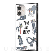 【iPhone12 mini ケース】トムとジェリー/耐衝撃ハイブリッドケース KAKU (おかしなトム2)