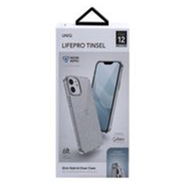 【iPhone12 mini ケース】Lifepro Tinsel 耐衝撃ハイブリッド素材採用 ラメ入り クリアケース (CLEAR)サブ画像