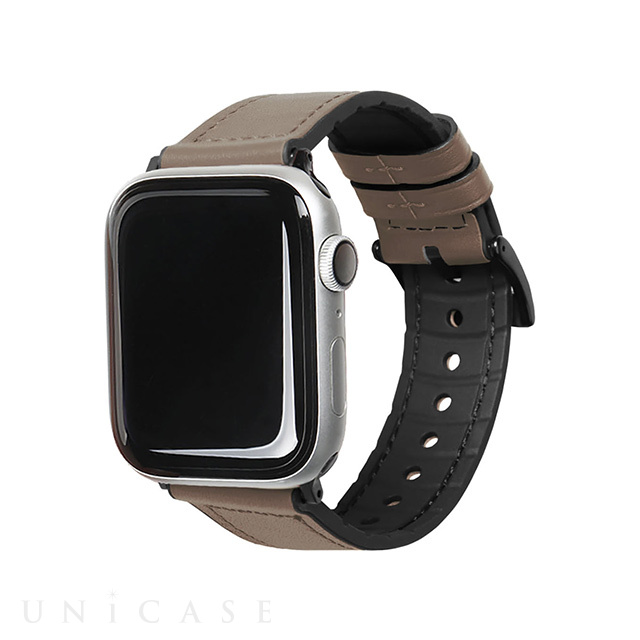【Apple Watch バンド 49/45/44/42mm】GENUINE LEATHER STRAP AIR (サンド) for Apple Watch Ultra2/SE(第2/1世代)/Series9/8/7/6/5/4/3/2/1