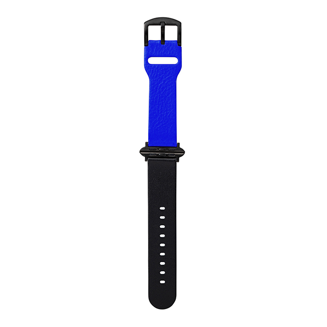【Apple Watch バンド 49/45/44/42mm】“NEON” Italian Genuine Leather Watchband (Neon Blue/Black) for Apple Watch Ultra2/SE(第2/1世代)/Series9/8/7/6/5/4/3/2/1goods_nameサブ画像