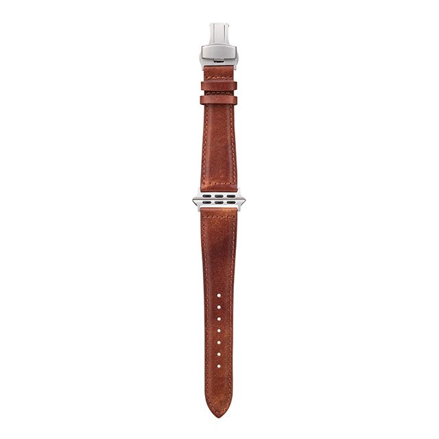 【Apple Watch バンド 49/45/44/42mm】Museum-calf German Leather Watchband (Brown) for Apple Watch Ultra2/1/SE(第2/1世代)/Series9/8/7/6/5/4/3/2/1goods_nameサブ画像