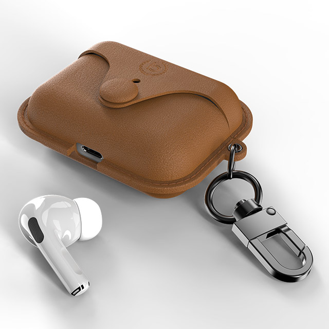 【AirPods Pro(第1世代) ケース】Venezia AirPods Pro Case (Cognac)サブ画像