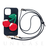 【iPhone12/12 Pro ケース】cherry case for iPhone12/12 Pro (navy)