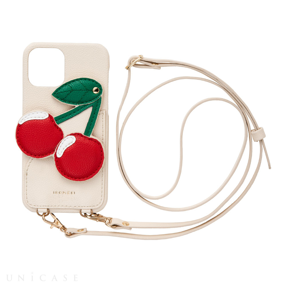【iPhone12/12 Pro ケース】cherry case for iPhone12/12 Pro (ivory)