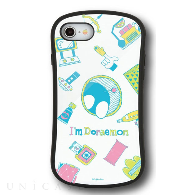 【iPhoneSE(第3/2世代)/8/7/6s/6 ケース】I’m Doraemon ハイブリッドガラスケース (ひみつ道具)