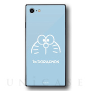 【iPhoneSE(第3/2世代)/8/7 ケース】I’m Doraemon スクエアガラスケース (フェイス)