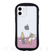 【iPhone12 mini ケース】トムアンドジェリー (FUNNY ART series 2) ハイブリッドクリアケース (ピンク)