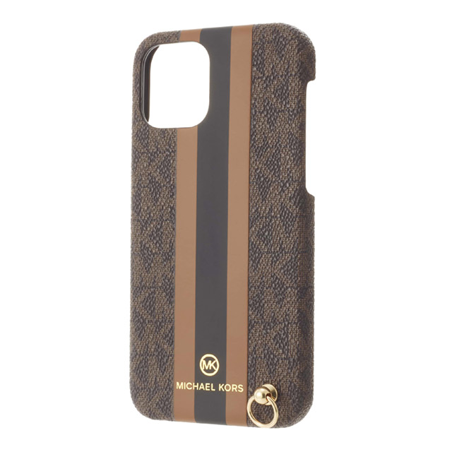 【iPhone12 mini ケース】Slim Wrap Case Stripe with Hand Strap - MagSafe (Brown)サブ画像