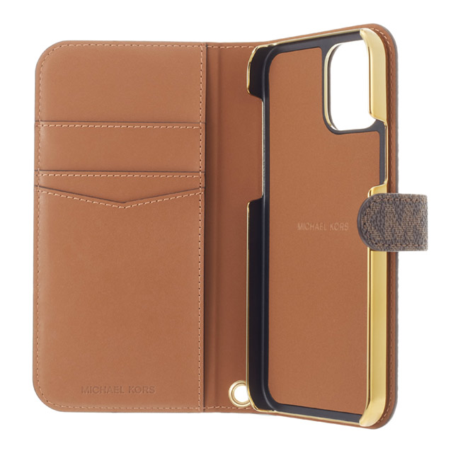 【iPhone12 mini ケース】Folio Case Stripe with Neck Strap - MagSafe (Brown)goods_nameサブ画像