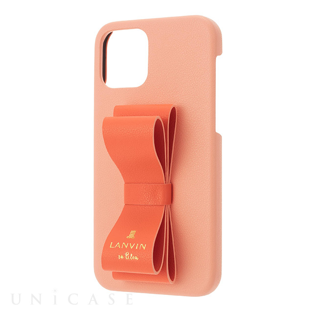 【iPhone12 mini ケース】Slim Wrap Case 2 Tone (Red × Peach Pink)