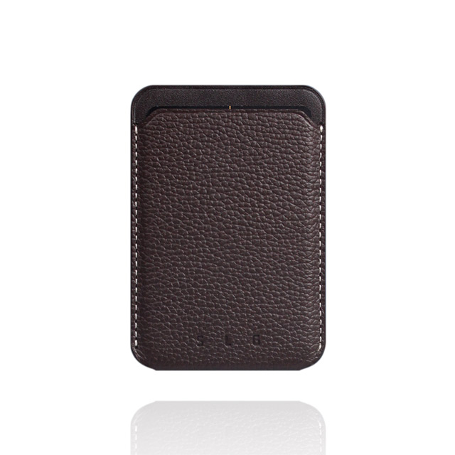 【iPhone】MagSafe対応 Full Grain Leather カードケース (ブラウンクリーム)サブ画像