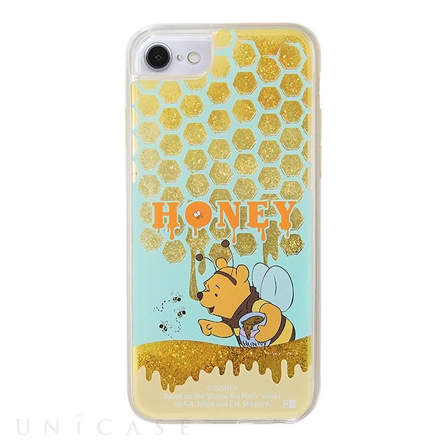 【iPhoneSE(第3/2世代)/8/7/6s/6 ケース】ディズニーキャラクター/ラメ グリッターケース (HONEY)