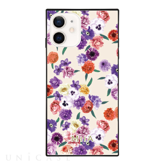 【iPhone12/12 Pro ケース】ガラスケース (Floral Sun)