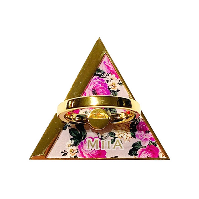 スマホリング MIIA Golden triangle (Beige Floral)goods_nameサブ画像